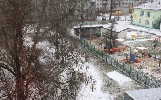 Бежицкий район Брянска замело снегом