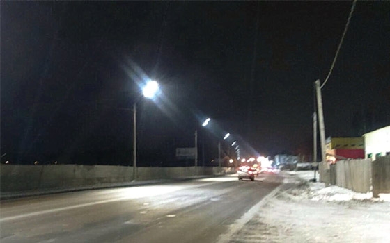 На Флотской в Брянске установили светодиодные светильники за 6,2 миллиона рублей