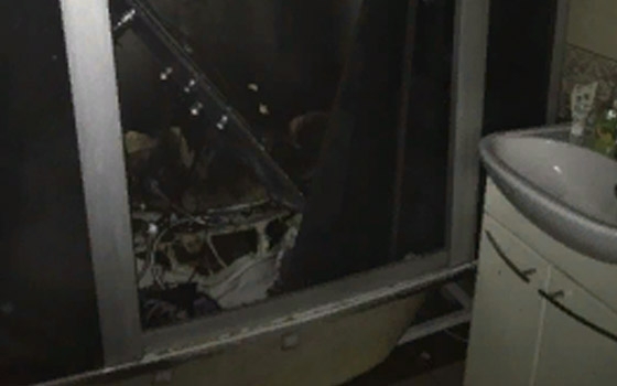 На Харьковской в Брянске горела душевая кабина: проводилась эвакуация